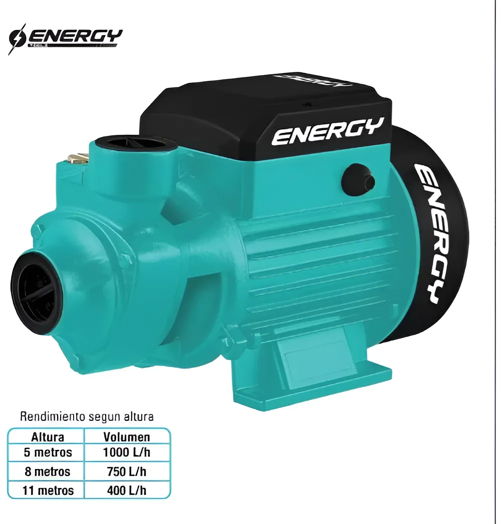 Bomba Periférica 1/2 Hp Energy P12/25 16m Color Turquesa