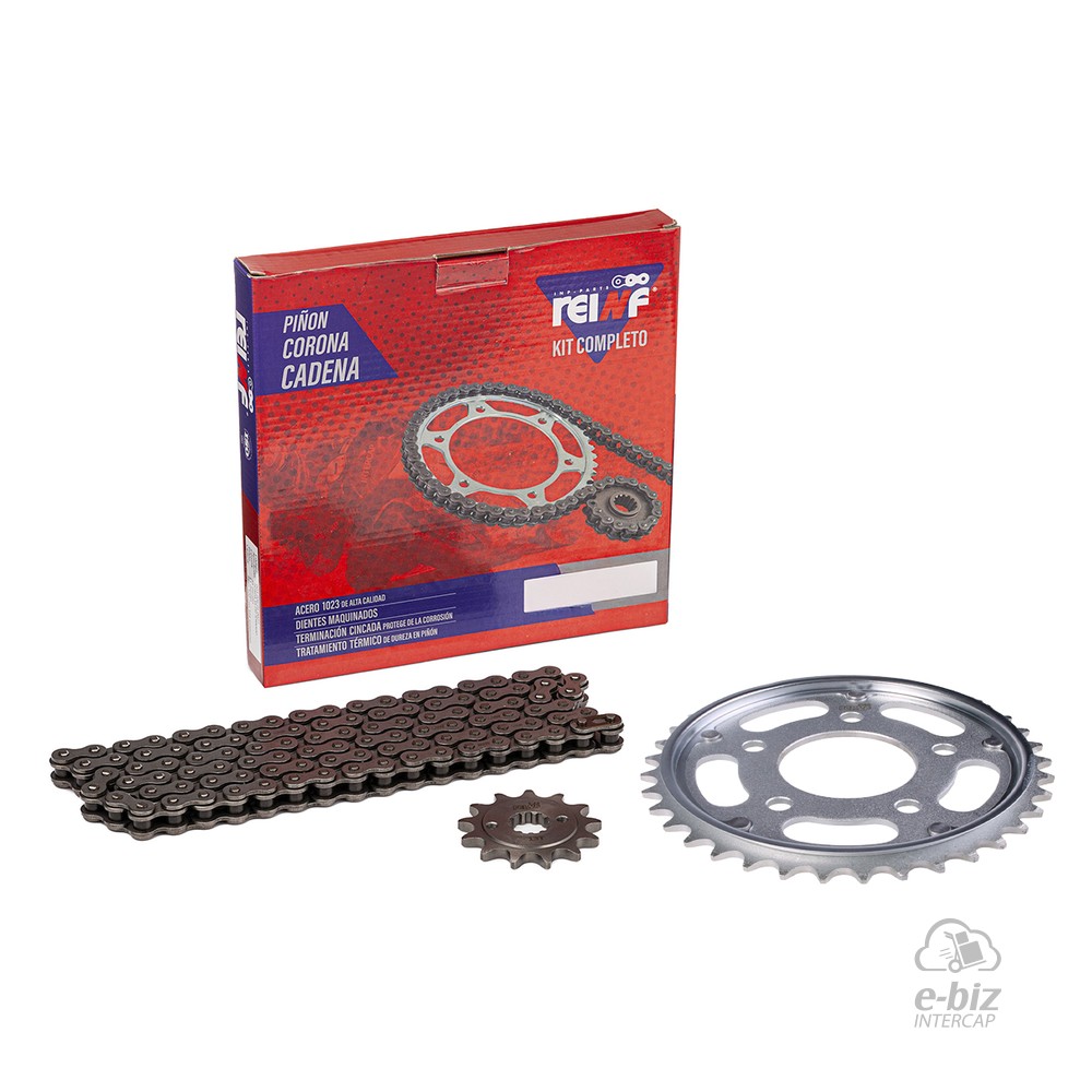 KIT REINF C45 CORONA/PIÑON/CADENA 37/13-520-110L HONDA CBX250 TWISTER