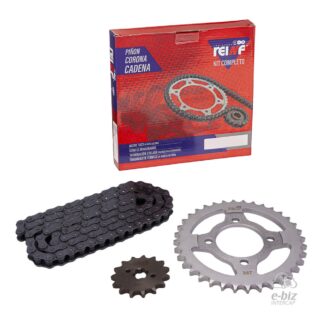 KIT REINF C45 CORONA/PIÑON/CADENA REFORZADA 36/15-428H-110L GILERA SMASH/ZANELLA ZB/CORVEN ENERGY/MOTOMEL BLIT