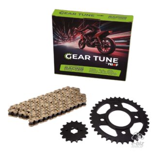 KIT REINF GEAR TUNE C45 CORONA/PIÑON/CADENA REFORZADA GOLDEN 37/16-428H 118L ZANELLA RX 150/CERRO CE/CORVEN HUNTER/GILERA VC 150