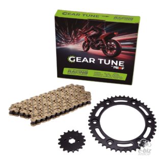 KIT REINF GEAR TUNE C45 CORONA/PIÑON/CADENA REFORZADA GOLDEN 46/17-428H 132L HONDA XR 150L/HONDA XR 125 L