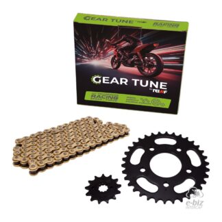 KIT REINF GEAR TUNE C45 CORONA/PIÑON/CADENA REFORZADA GOLDEN 34/13-520H 110L HONDA CBX 250 TWISTER