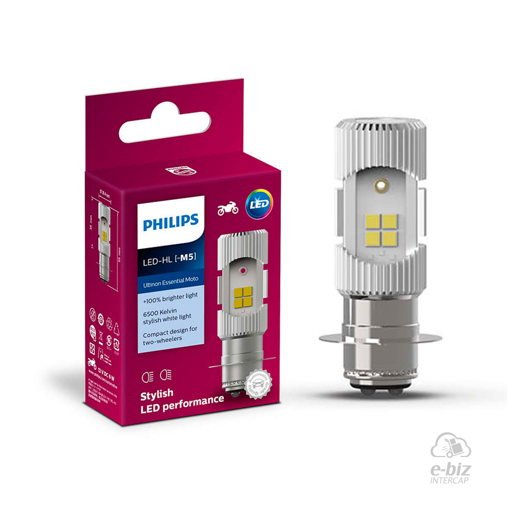 LED PHILIPS M5 11163 12V 6/6W UEM DELANTERA MOTOS 110 SMASH/CORVEN/GERRERO/HONDA/ZANELLA