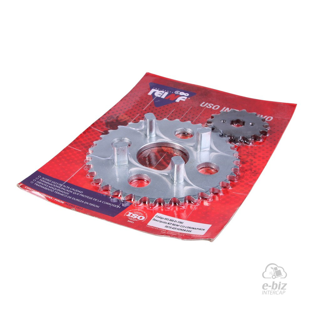 KIT REINF C23 CORONA/PIÑON 35/15-420 HONDA DAX/GUERRERO DAY/ZANELLA HOT/MONDIAL DAX - Imagen 2