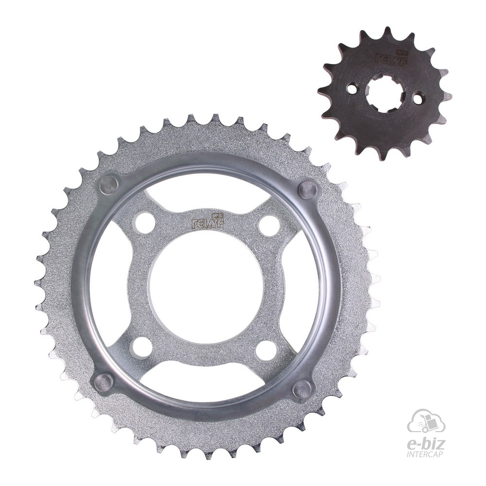 KIT REINF C23 CORONA/PIÑON 43/16-428 C/PROTECTOR HONDA CG150 TITAN/GLH 150 - Imagen 3
