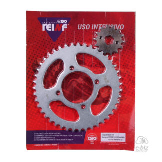 KIT REINF C23 CORONA/PIÑON 43/14-428 YAMAHA YBR 125
