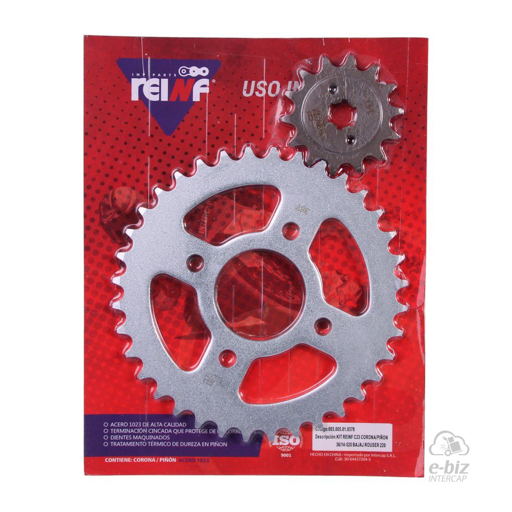 KIT REINF C23 CORONA/PIÑON 36/14-520 BAJAJ ROUSER 220 F/SF