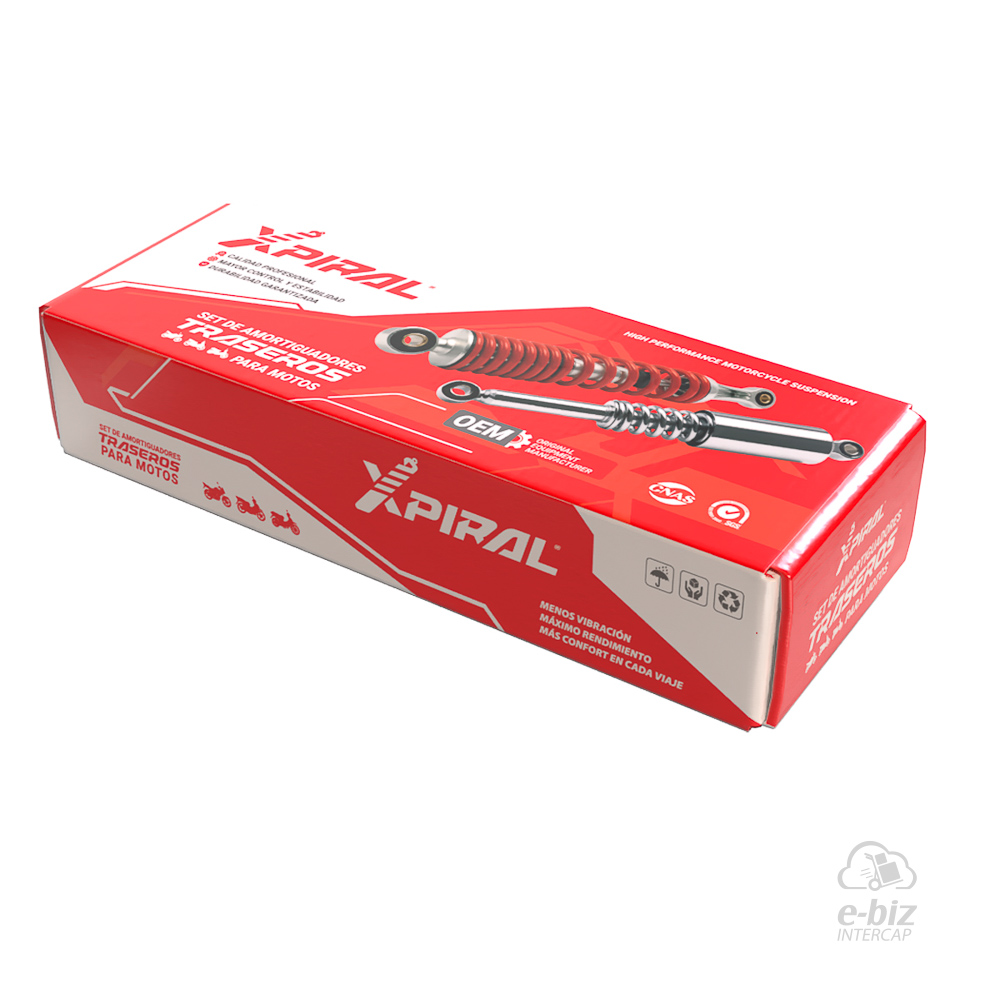 JUEGO AMORTIGUADORES XPIRAL TRASEROS HONDA WAVE 110 S - Imagen 4