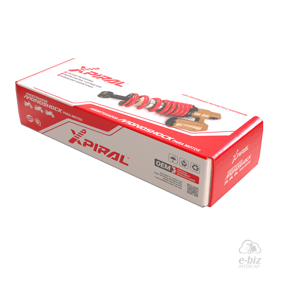 AMORTIGUADOR MONOSHOCK XPIRAL 300MM BAJAJ ROUSER NS 200 - Imagen 2