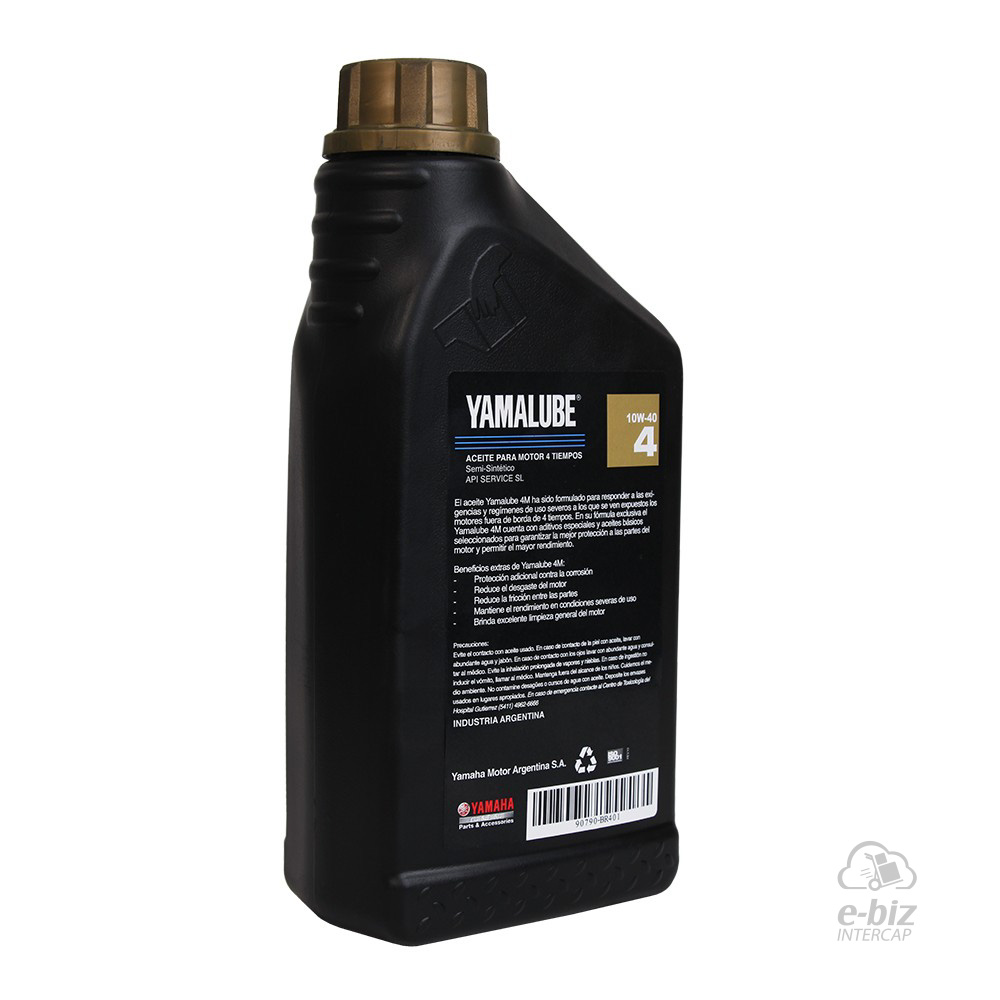 YAMALUBE 4M (SEMI-SINTETICO) MARINO FUERA DE BORDA SAE 10W-40 API SL 1L - Imagen 2
