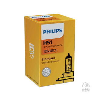 LAMPARA PHILIPS HS1 12636 12V 35/35W STANDARD DEL. HONDA CG TITAN/NEW WAVE/TWISTER/ YAMAHA YBR125Z/BAJAJ 135