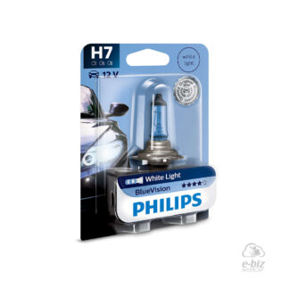 LAMPARA PHILIPS H7 12972BV 12V 55W BLUE VISION DEL. MOTOS BENELLI TNT25/300/302R/502/600/ YAMAHA YFZ-R3