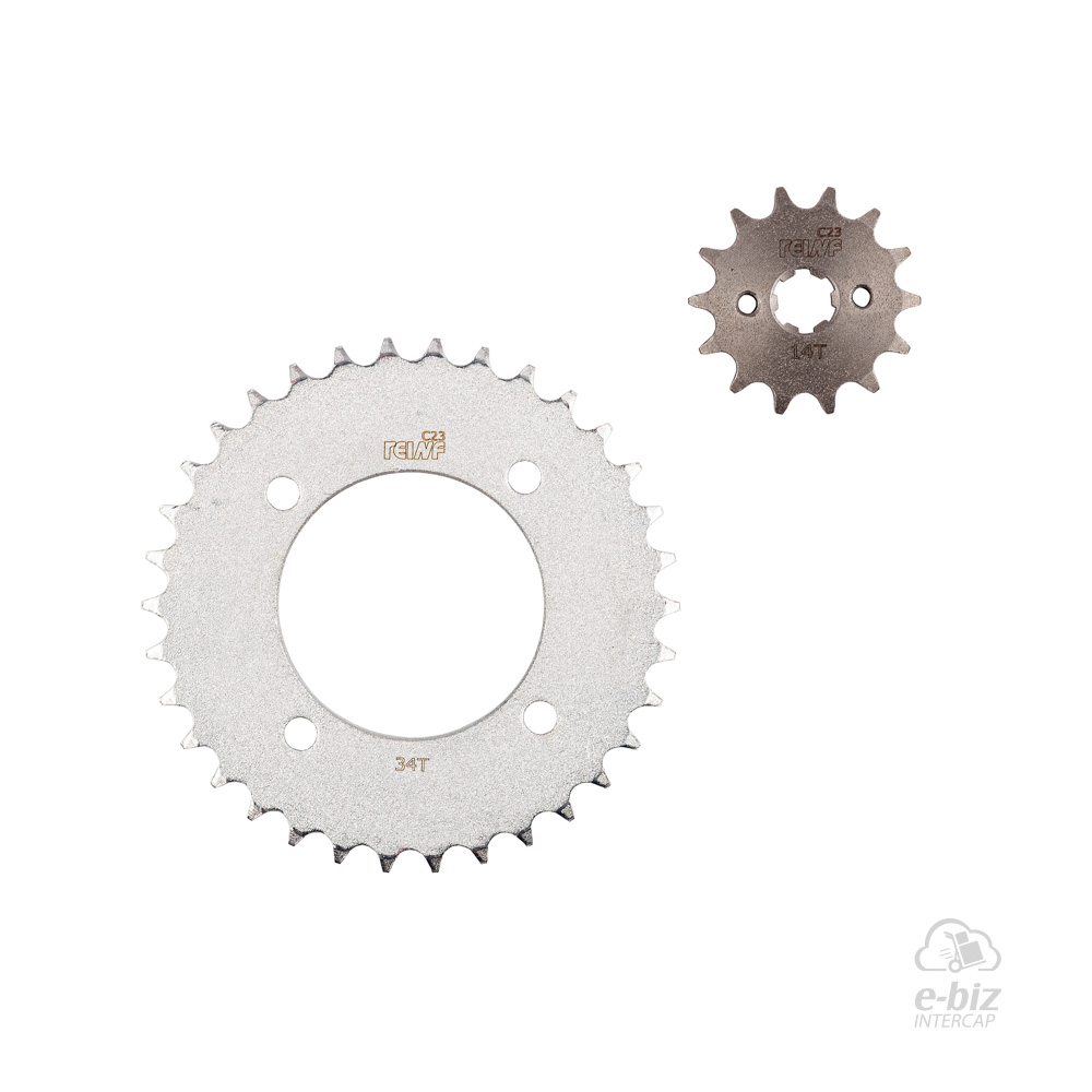 KIT REINF C23 CORONA/PIÑON/CADENA 34/14-428-106L HONDA C 125 BIZ - Imagen 2