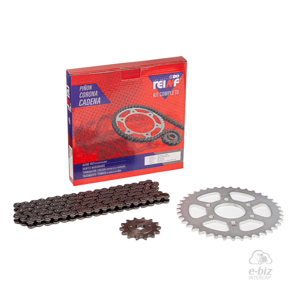 KIT REINF C23 CORONA/PIÑON/CADENA REFORZADA 39/14-520H-108L BAJAJ ROUSER NS 200