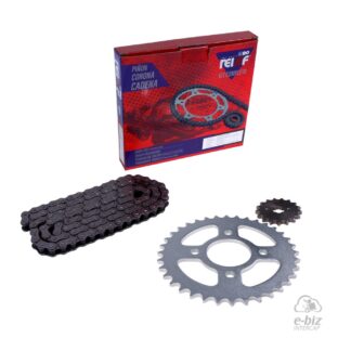 KIT REINF C23 CORONA/PIÑON/CADENA 46/16-428-136L MOTOMEL SKUA 150/MAVERICK DUAL 150/ZANELLA ZR 150