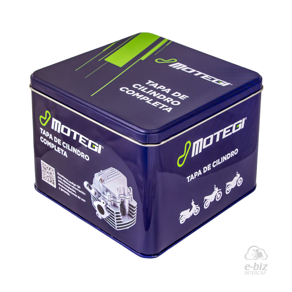 TAPA DE CILINDRO COMPLETA MOTEGI GILERA SMASH 110/MOTOMEL BLITZ 110/CORVEN ENERGY 110 (CORTA) - Imagen 8