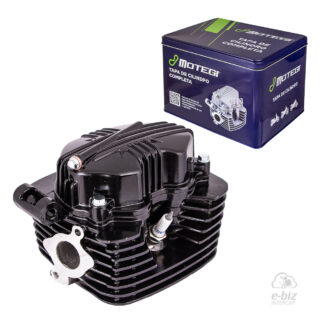 TAPA DE CILINDRO COMPLETA MOTEGI ZANELLA RX 150/SKUA 150/CORVEN HUNTER 150 (COLOR NEGRO) C/B REFORZADO