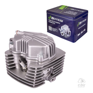 TAPA DE CILINDRO COMPLETA MOTEGI MOTOMEL SKUA 150/CORVEN TRIAX 150/ZANELLA RX 150 (COLOR GRIS)