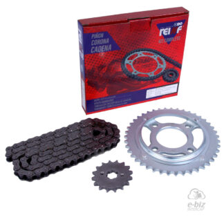 KIT REINF C23 CORONA/PIÑON/CADENA 43/16-428-118L C/PROTECTOR HONDA CG150
