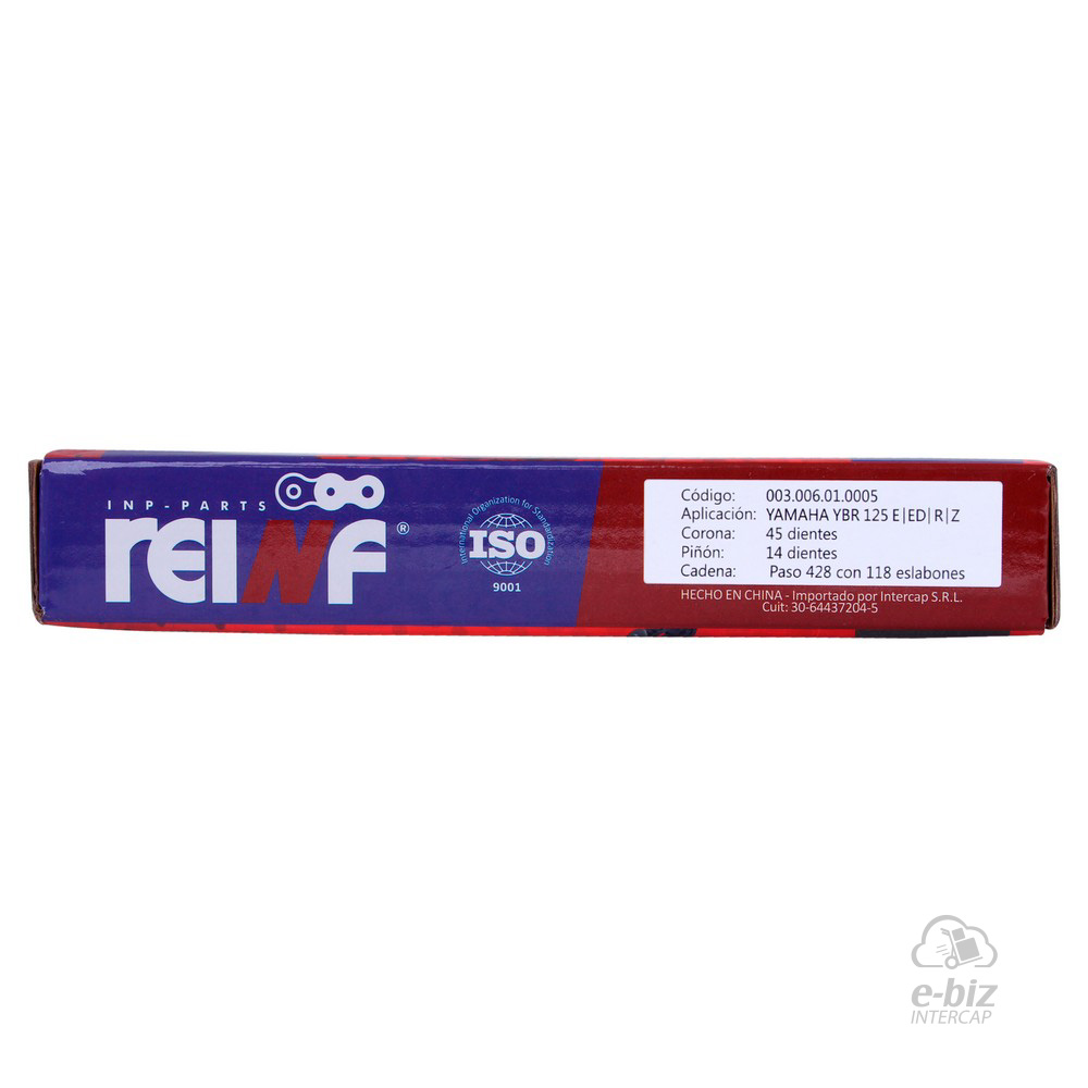 KIT REINF C23 CORONA/PIÑON/CADENA 45/14-428-118L YAMAHA YBR 125 - Imagen 9