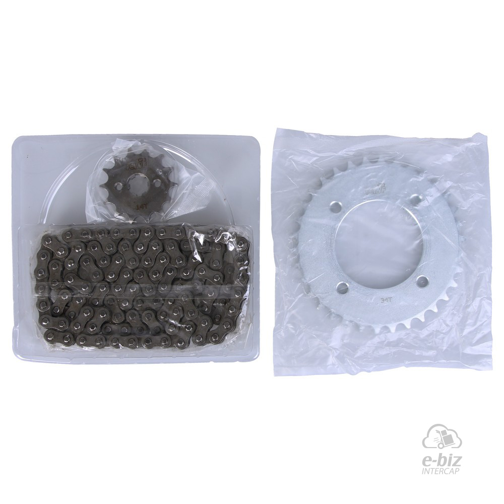 KIT REINF C23 CORONA/PIÑON/CADENA 34/14-428-110L HONDA C 125 BIZ - Imagen 5